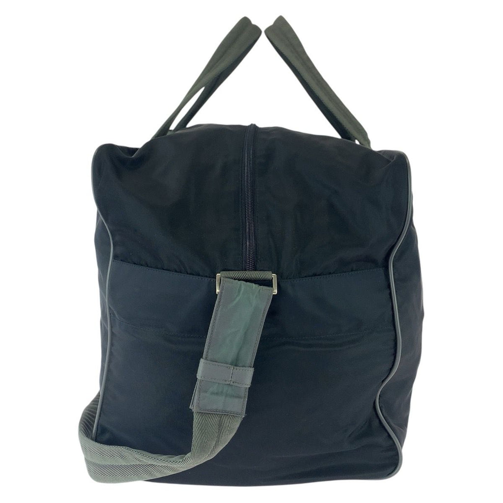 Prada Sports Black Silver Nylon Boston Bag — view 3
