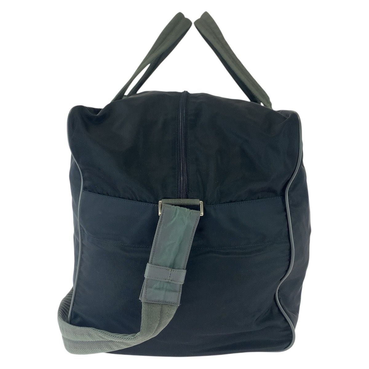 Prada Sports Black Silver Nylon Boston Bag — view 3