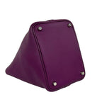 Hermes Picotin Lock PM Taurillon Clemence Handbag Mini Tote Anemone Purple — view 7