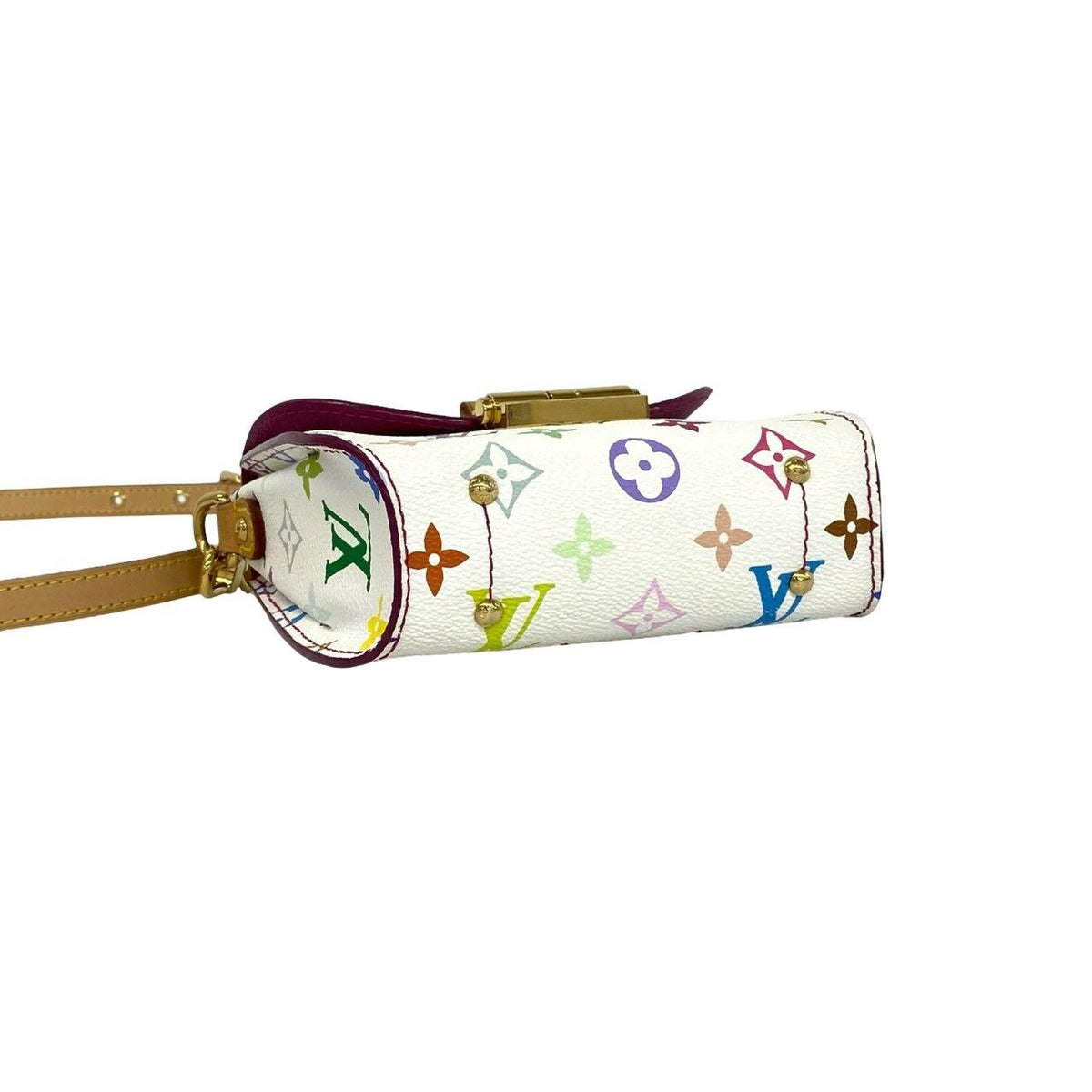 Louis Vuitton Heart Breaker Monogram Multicolor Leather Mini Shoulder Bag White — view 7