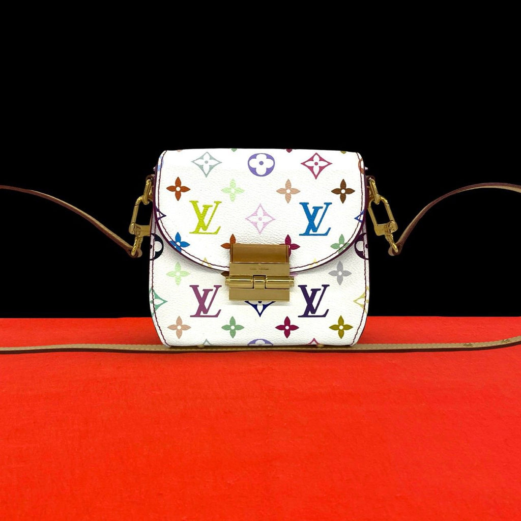 Louis Vuitton Heart Breaker Monogram Multicolor Leather Mini Shoulder Bag White