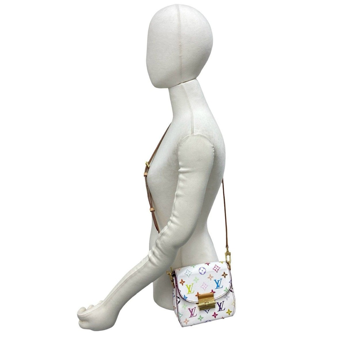 Louis Vuitton Heart Breaker Monogram Multicolor Leather Mini Shoulder Bag White — view 2