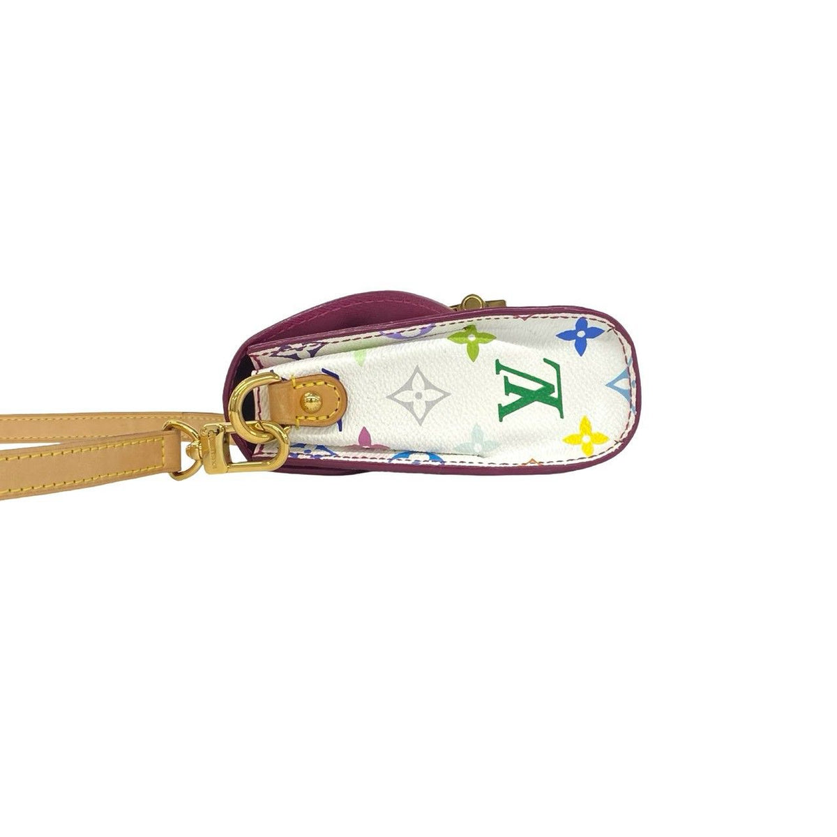 Louis Vuitton Heart Breaker Monogram Multicolor Leather Mini Shoulder Bag White — view 5