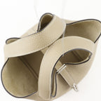 Hermes Picotin Lock 18 PM Taurillon Clemence Trench Beige Handbag — view 5