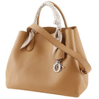 Dior Open Bar Medium 2-Way Shoulder Calfskin Beige Handbag — view 2