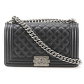 Chanel Boy Ibushi Caviar Leather Black Shoulder Bag