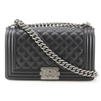 Chanel Boy Ibushi Caviar Leather Black Shoulder Bag