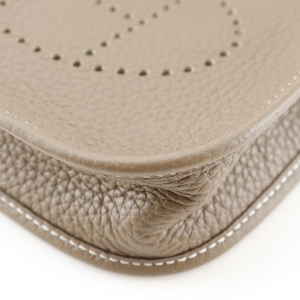 Hermes Evelyne TPM Taurillon Clemence Brown Shoulder Bag — view 5