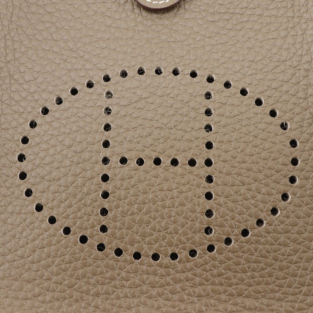 Hermes Evelyne TPM Taurillon Clemence Brown Shoulder Bag — view 7