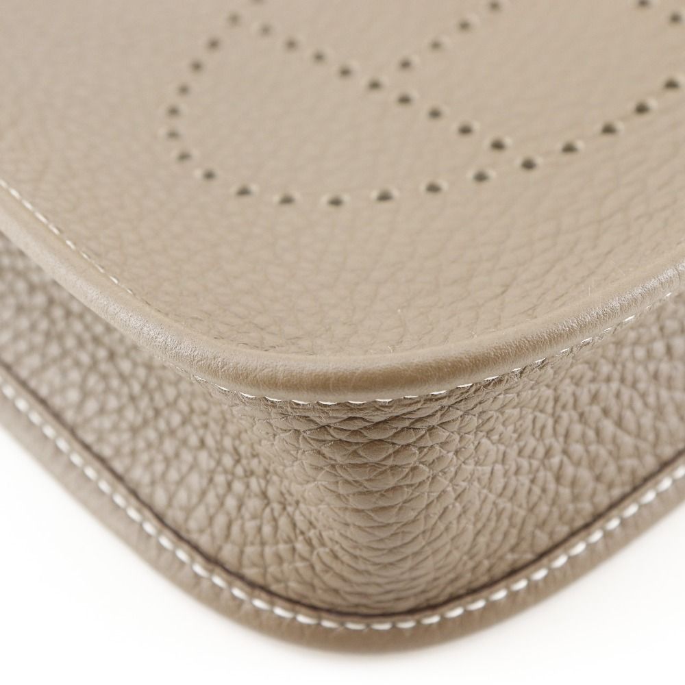 Hermes Evelyne TPM Taurillon Clemence Brown Shoulder Bag — view 4