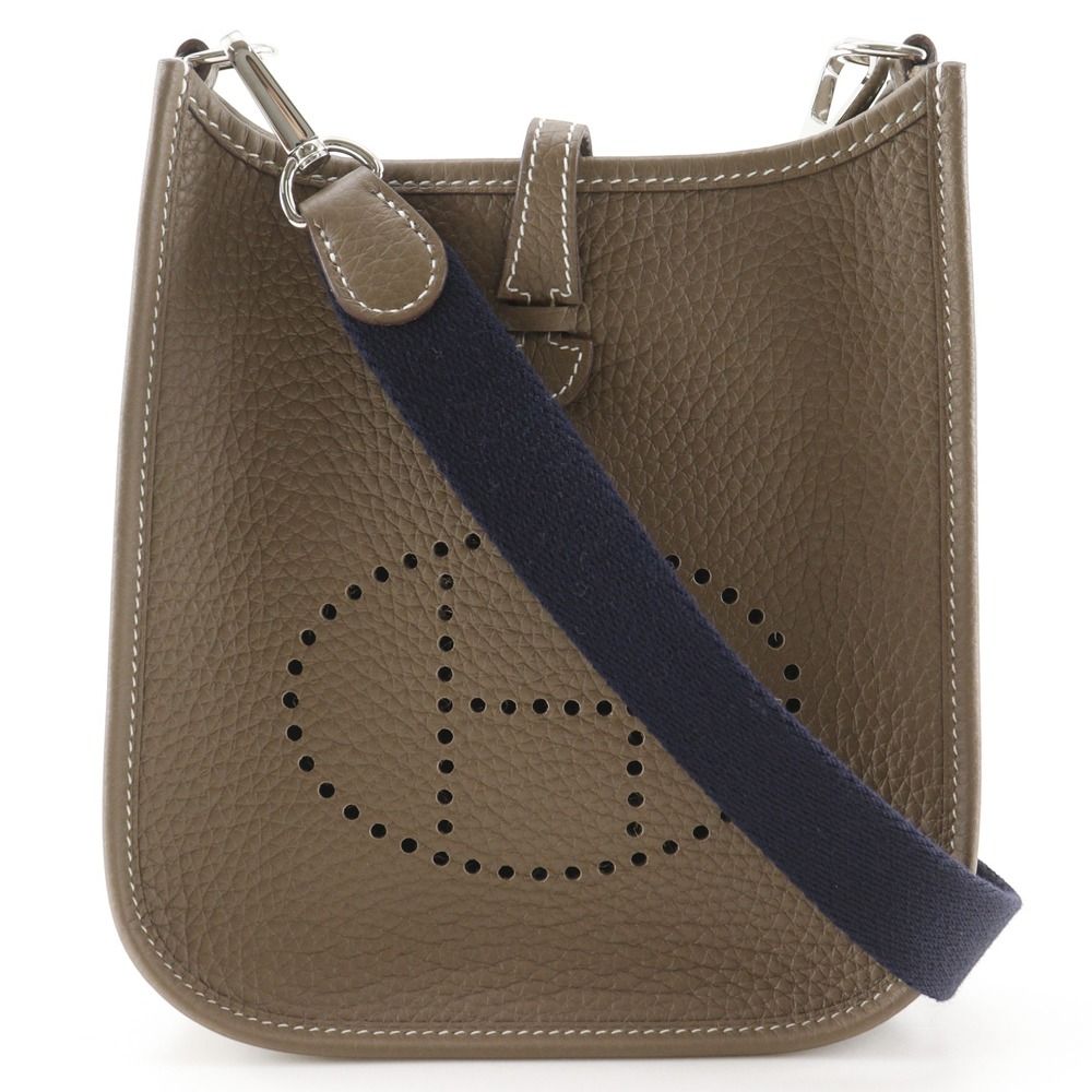 Hermes Evelyne TPM Taurillon Clemence Brown Shoulder Bag