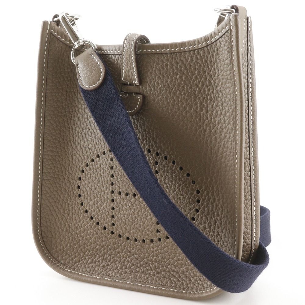 Hermes Evelyne TPM Taurillon Clemence Brown Shoulder Bag — view 2