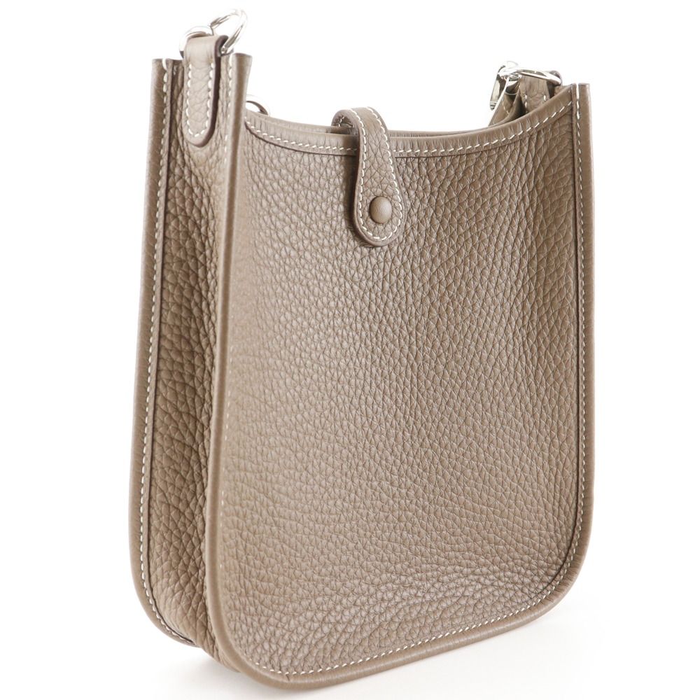 Hermes Evelyne TPM Taurillon Clemence Brown Shoulder Bag — view 3