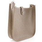 Hermes Evelyne TPM Taurillon Clemence Brown Shoulder Bag — view 3