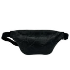 Gucci Jumbo GG Logo Pattern Leather Belt Bag Waist Pouch Black — view 3