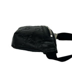 Gucci Jumbo GG Logo Pattern Leather Belt Bag Waist Pouch Black — view 6