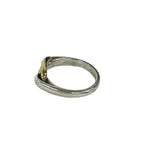 Hermes Vintage Chaine D'ancre Ring Silver Yellow Gold — view 4