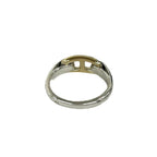 Hermes Vintage Chaine D'ancre Ring Silver Yellow Gold — view 6