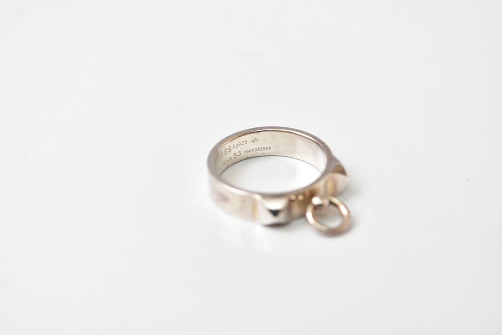 Hermes Ring Collier de Champagne Silver — view 4