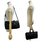 Louis Vuitton Keepall 35 Bandouliere Monogram Leather 2-Way Shoulder Bag Black — view 2