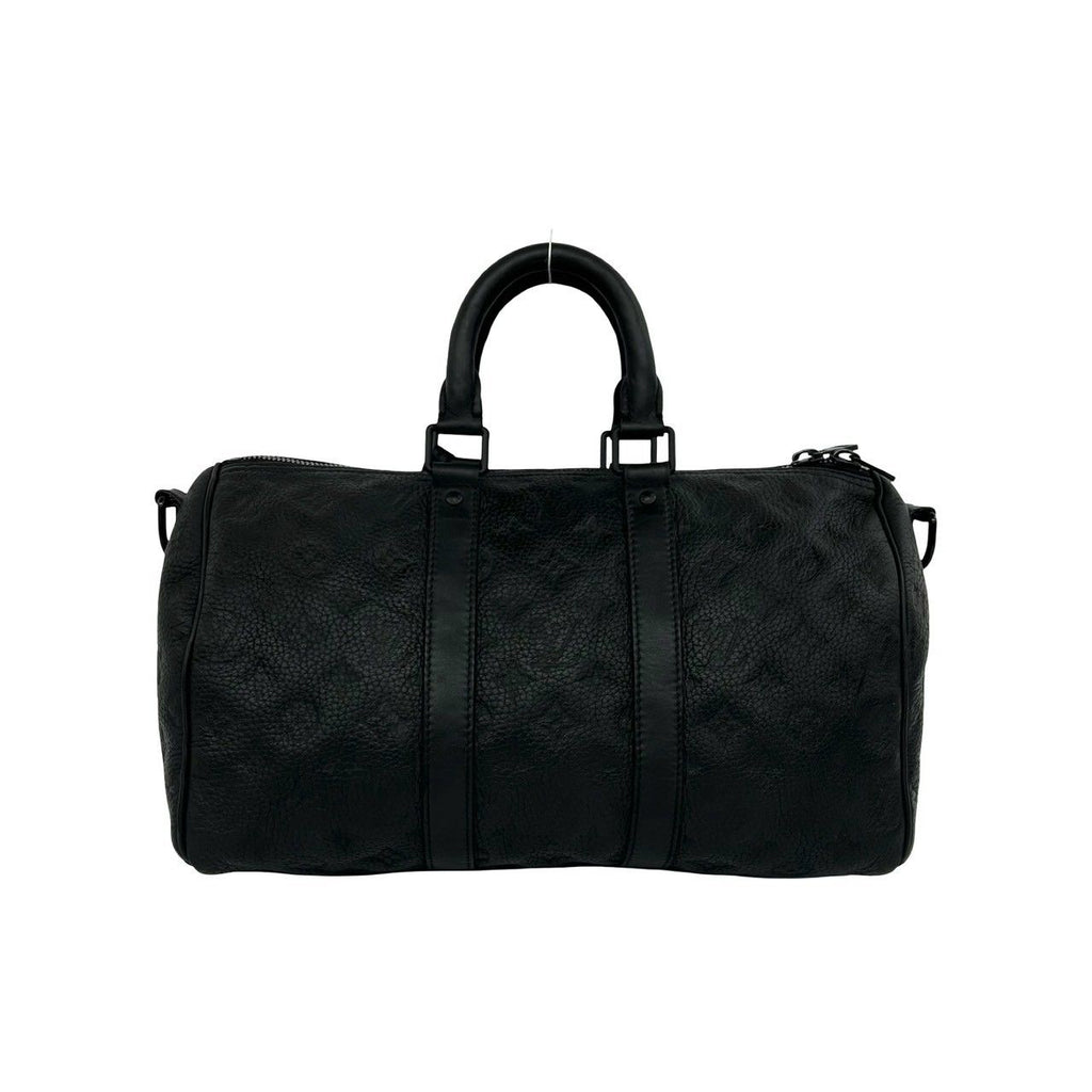 Louis Vuitton Keepall 35 Bandouliere Monogram Leather 2-Way Shoulder Bag Black — view 3
