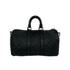 Louis Vuitton Keepall 35 Bandouliere Monogram Leather 2-Way Shoulder Bag Black — view 3