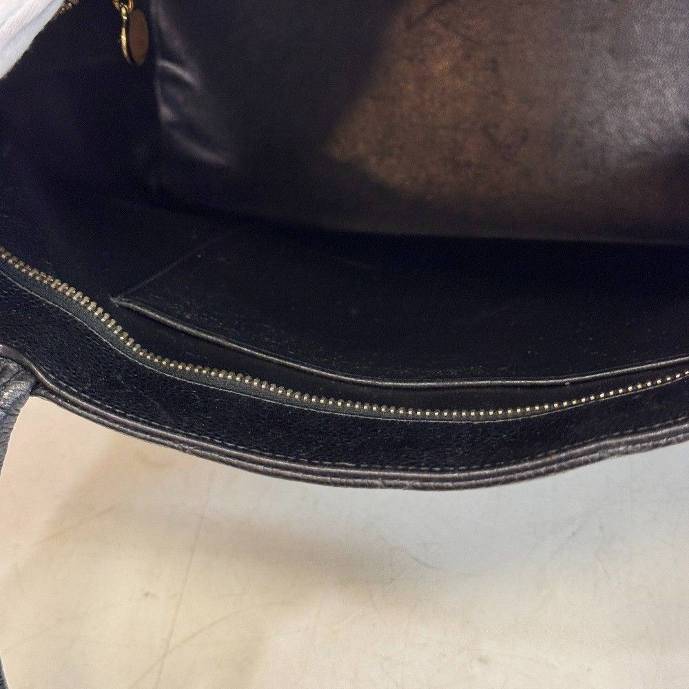 Chanel Reissue Tote Logo Caviar Leather Handbag Black Gold — view 8