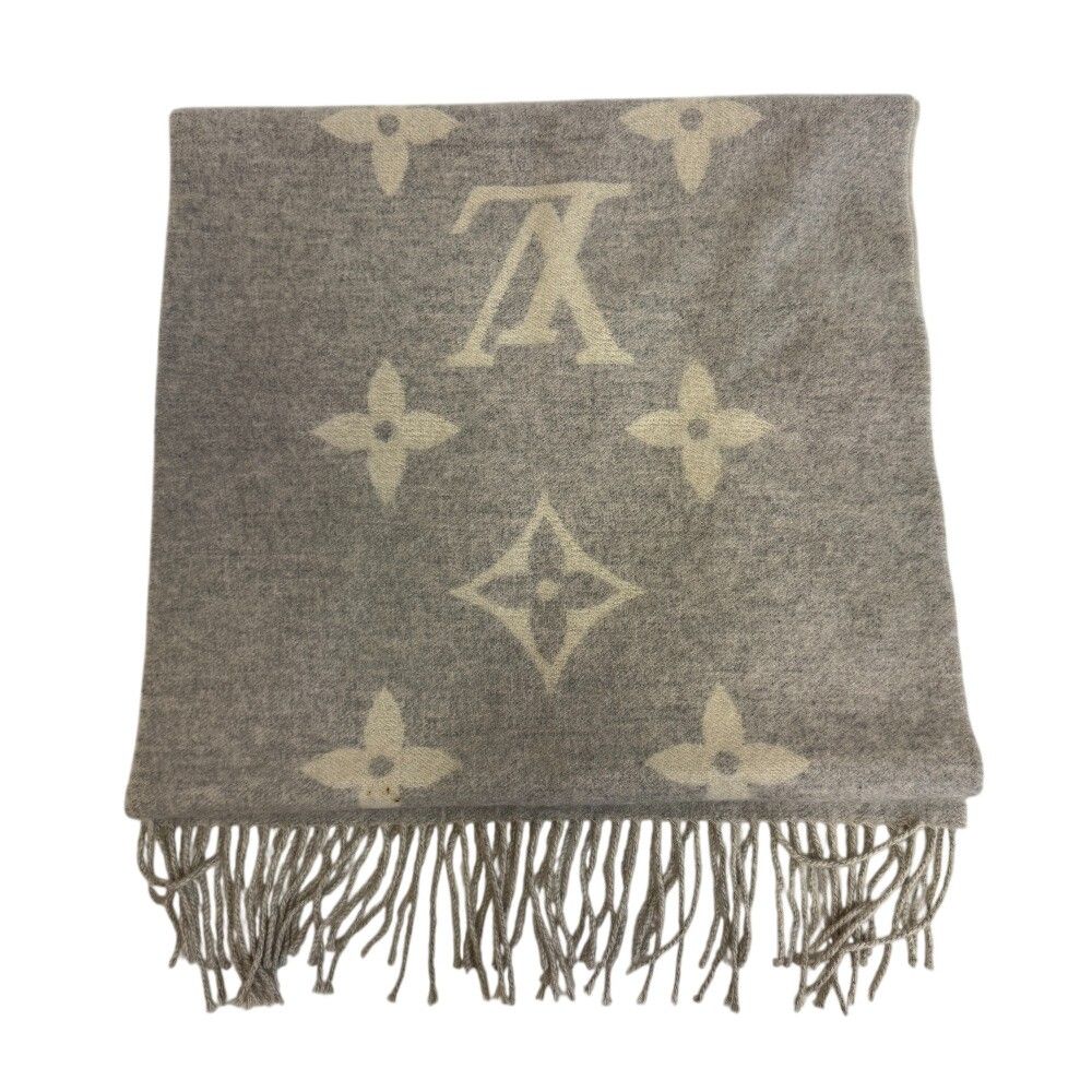 Louis Vuitton Echarpe Reykjavik Cashmere Scarf Gray — view 2