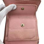 Chanel Quilted Caviar Leather Trifold Wallet Compact Pink Gold — view 7