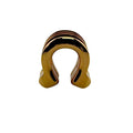 Hermes Joquette Earrings Ear Calfskin Gold Black