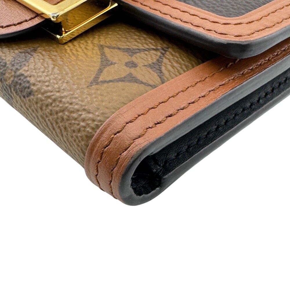Louis Vuitton Portefeuille Dauphine Compact Monogram Reverse Bifold Wallet — view 3