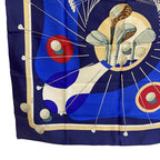 Hermes Swing Carre 90 Silk Scarf Blue — view 5
