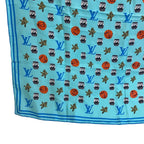 Louis Vuitton LV Jonas Wood Monogram Silk Scarf Blue — view 5