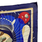 Hermes Swing Carre 90 Silk Scarf Blue — view 3