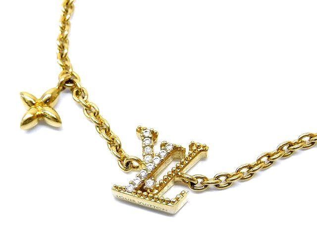 Louis Vuitton Iconic Bracelet Gold Colored Rhinestone