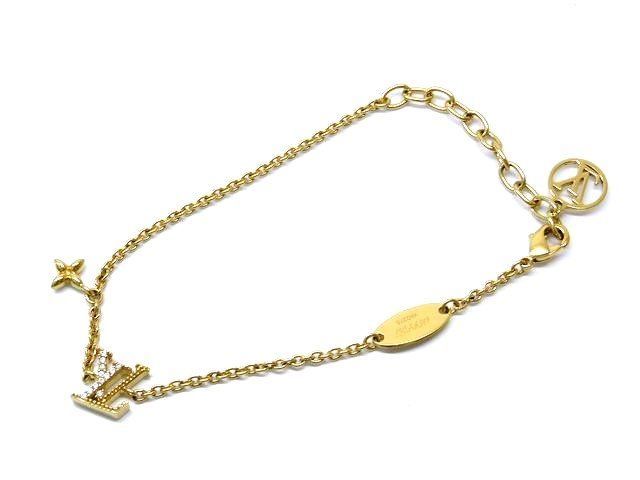 Louis Vuitton Iconic Bracelet Gold Colored Rhinestone — view 2