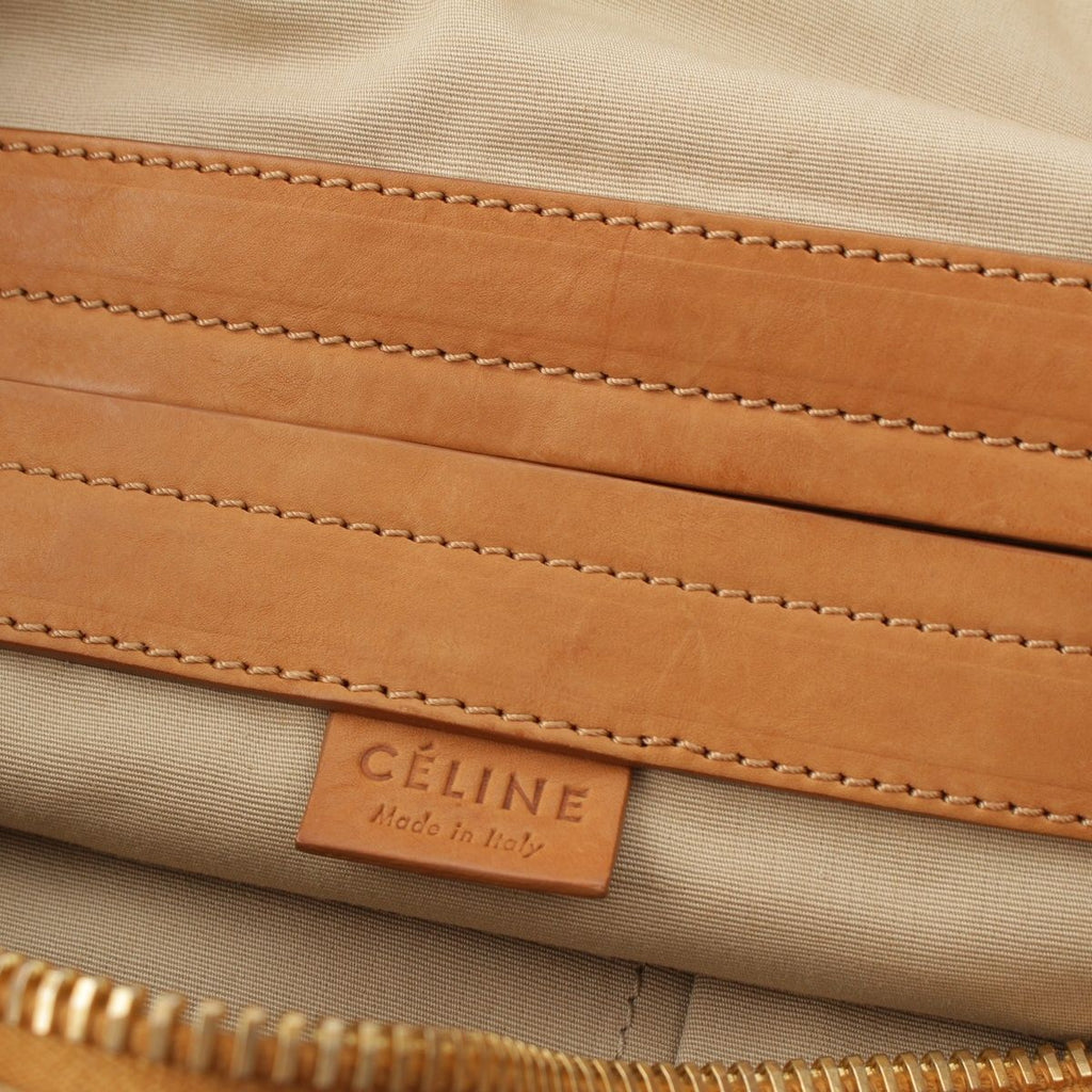Celine Leather Suede 2-Way Shoulder Bag Brown — view 7
