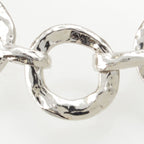 Saint Laurent Vintage Circle Heart Necklace Silver — view 5
