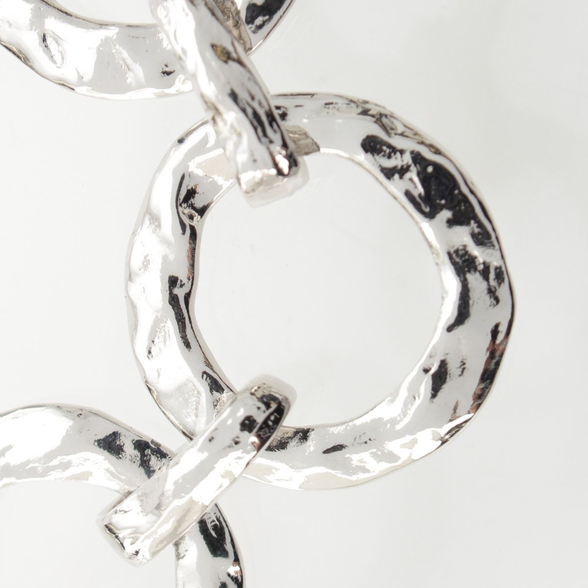 Saint Laurent Vintage Circle Heart Necklace Silver — view 5