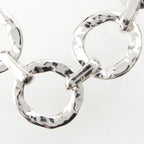 Saint Laurent Vintage Circle Heart Necklace Silver — view 4