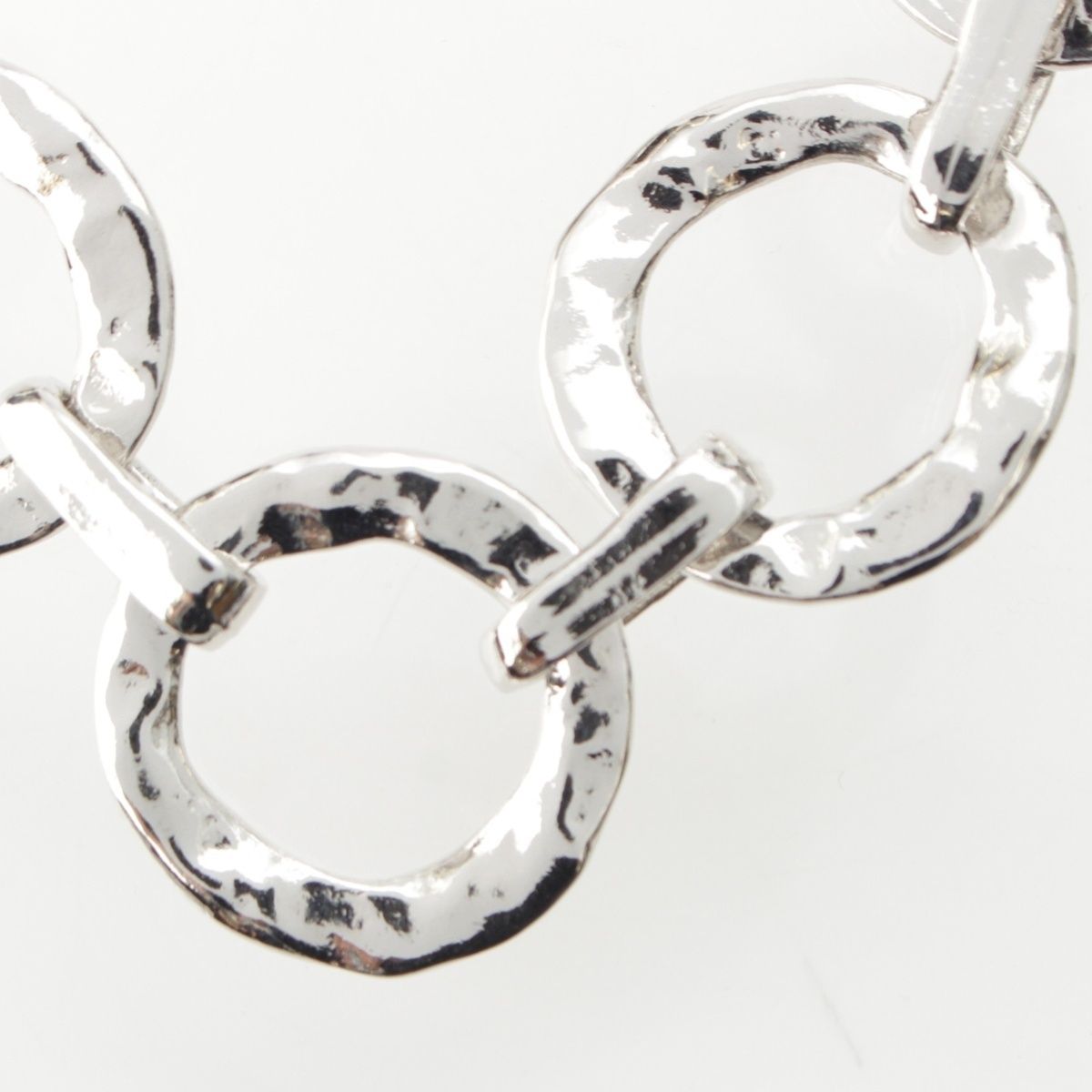 Saint Laurent Vintage Circle Heart Necklace Silver — view 4