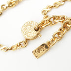 Saint Laurent Vintage Pearl Chain Necklace Gold — view 7