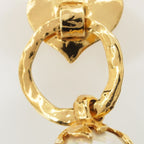 Saint Laurent Vintage Flower Pearl Necklace Gold — view 8