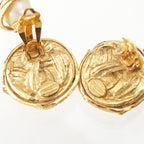 Saint Laurent Vintage Pearl Swing Earrings Gold — view 7