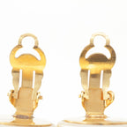 Chanel Vintage CC Logo Pearl Earrings White Gold — view 6