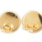 Chanel Vintage CC Logo Pearl Earrings White Gold — view 5
