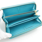 Louis Vuitton Coussin Zippy Monogram Leather Wallet Turquoise Blue — view 4