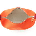 Hermes Brid-a-brac PM Cotton Canvas Pouch Handbag Orange — view 6