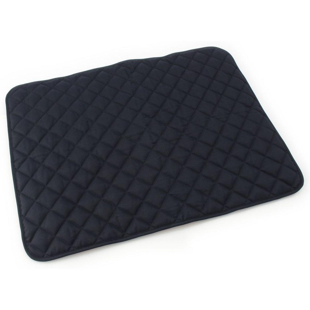 Hermes Polyester Dog Patch Quilted Reversible Mat Pet Supplies Fu Navy Pet Pet — view 3