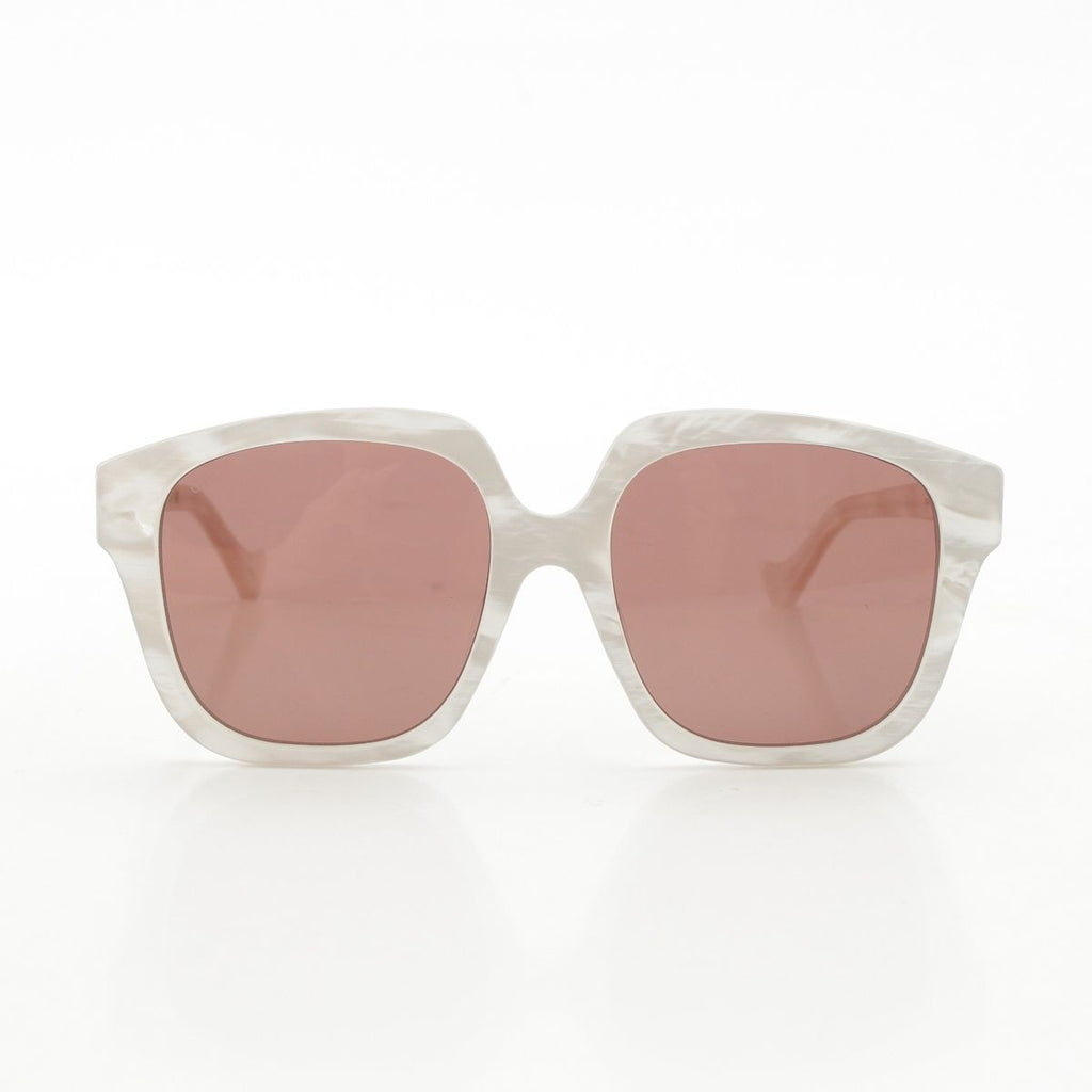 Gucci GG Dans le Vert Sunglasses Shell White 55 Eyewear — view 2